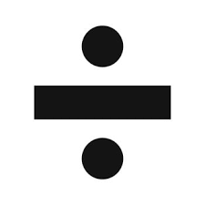 image of a division sign